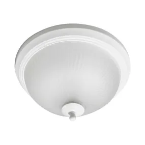 13 in. Flush Mount LED Ceiling Light Fixture, Matte White