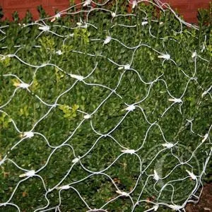 150-bulb Clear (White) Net Lights, White Wire