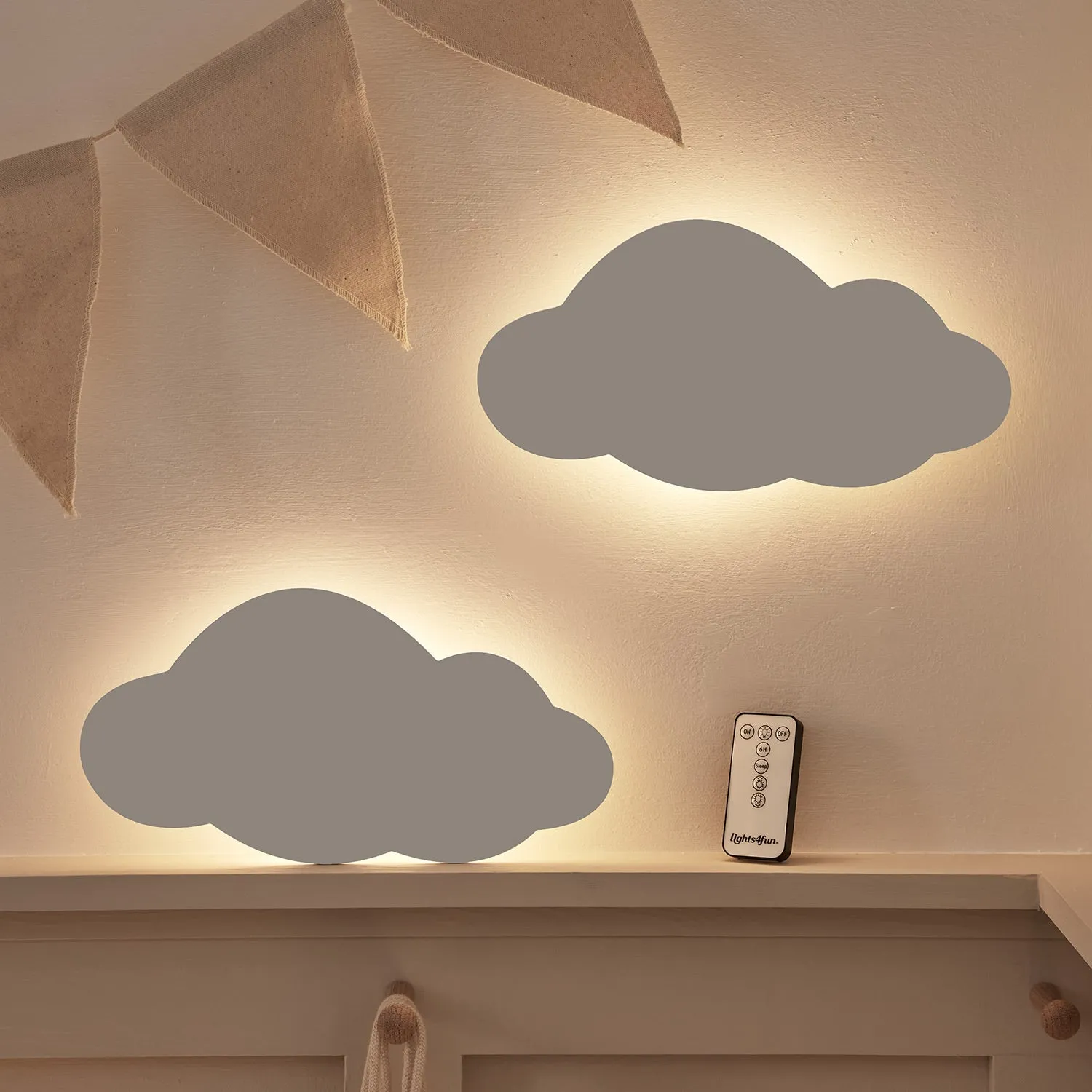 2 Rechargeable Cloud Night Lights