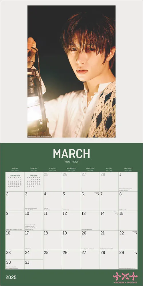 2025 TXT Wall Calendar