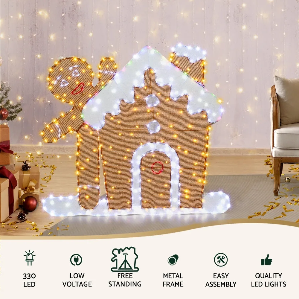 330 LED Christmas Lights Gingerbread Motif Fairy Light Decoration