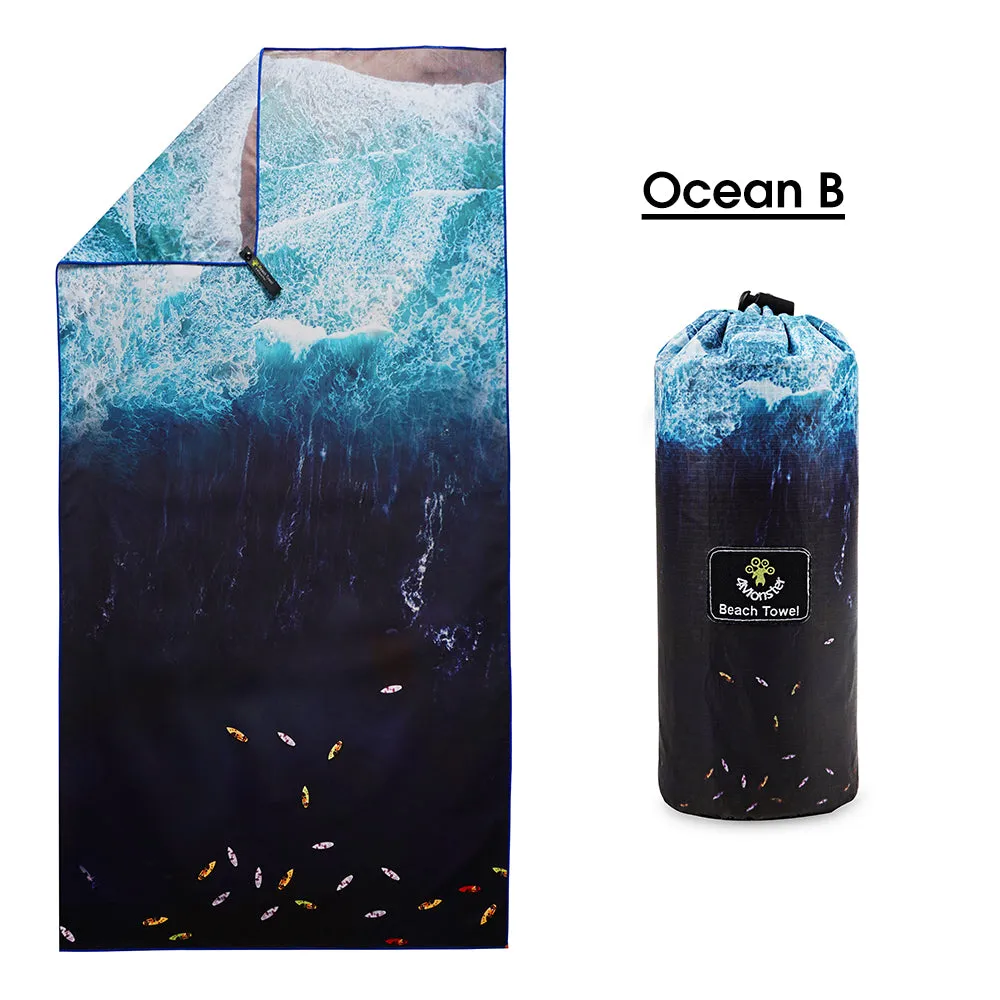 4Monster Ocean Series Microfiber Beach Towel