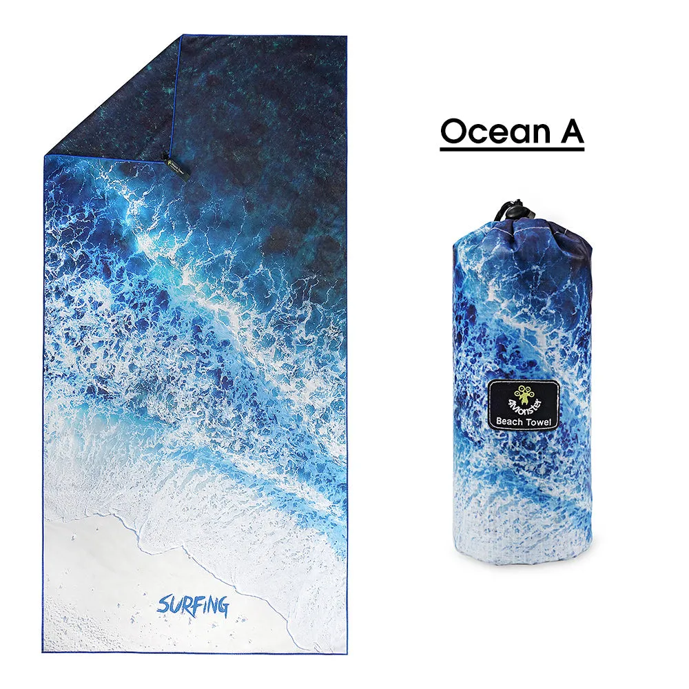 4Monster Ocean Series Microfiber Beach Towel