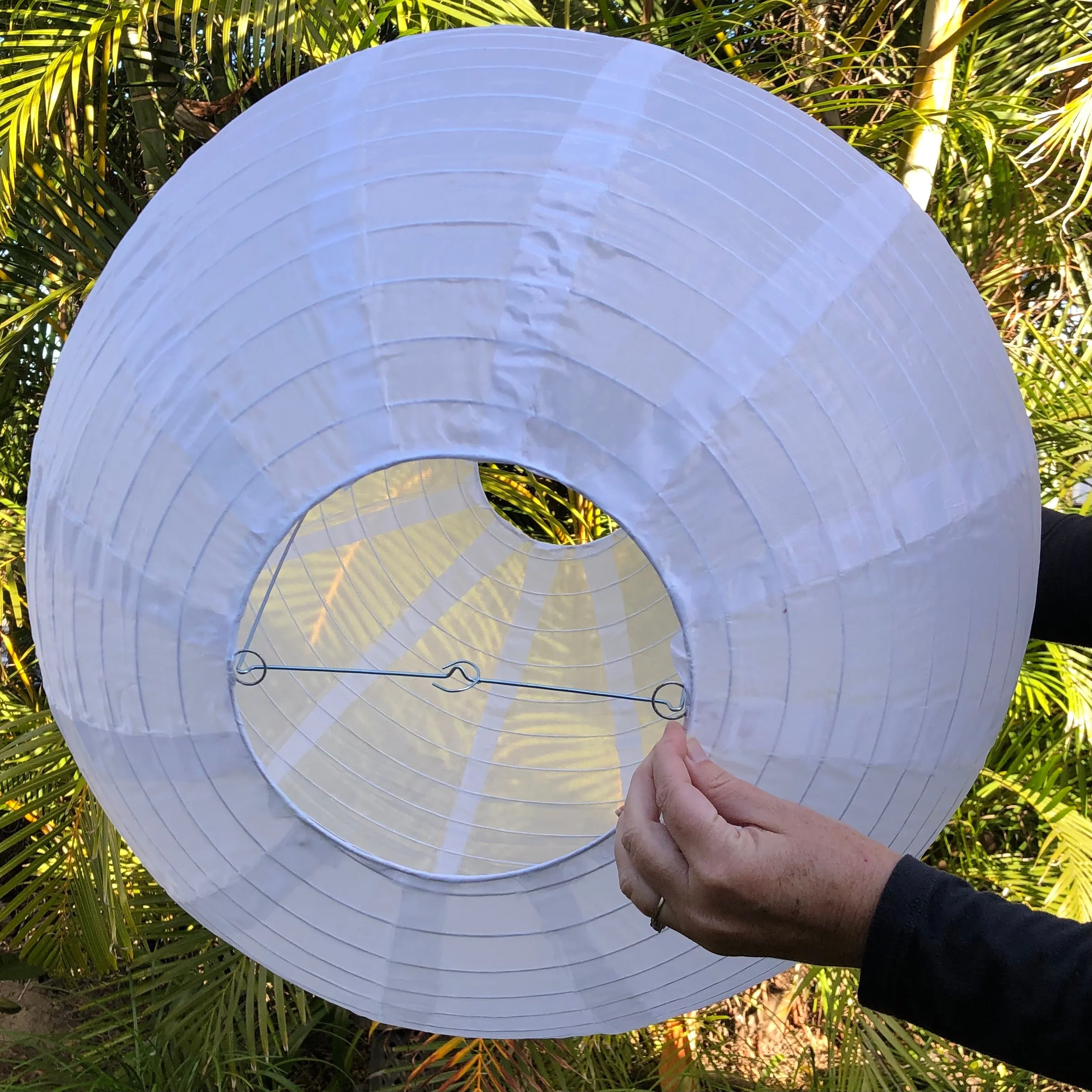 60cm White Nylon Lantern