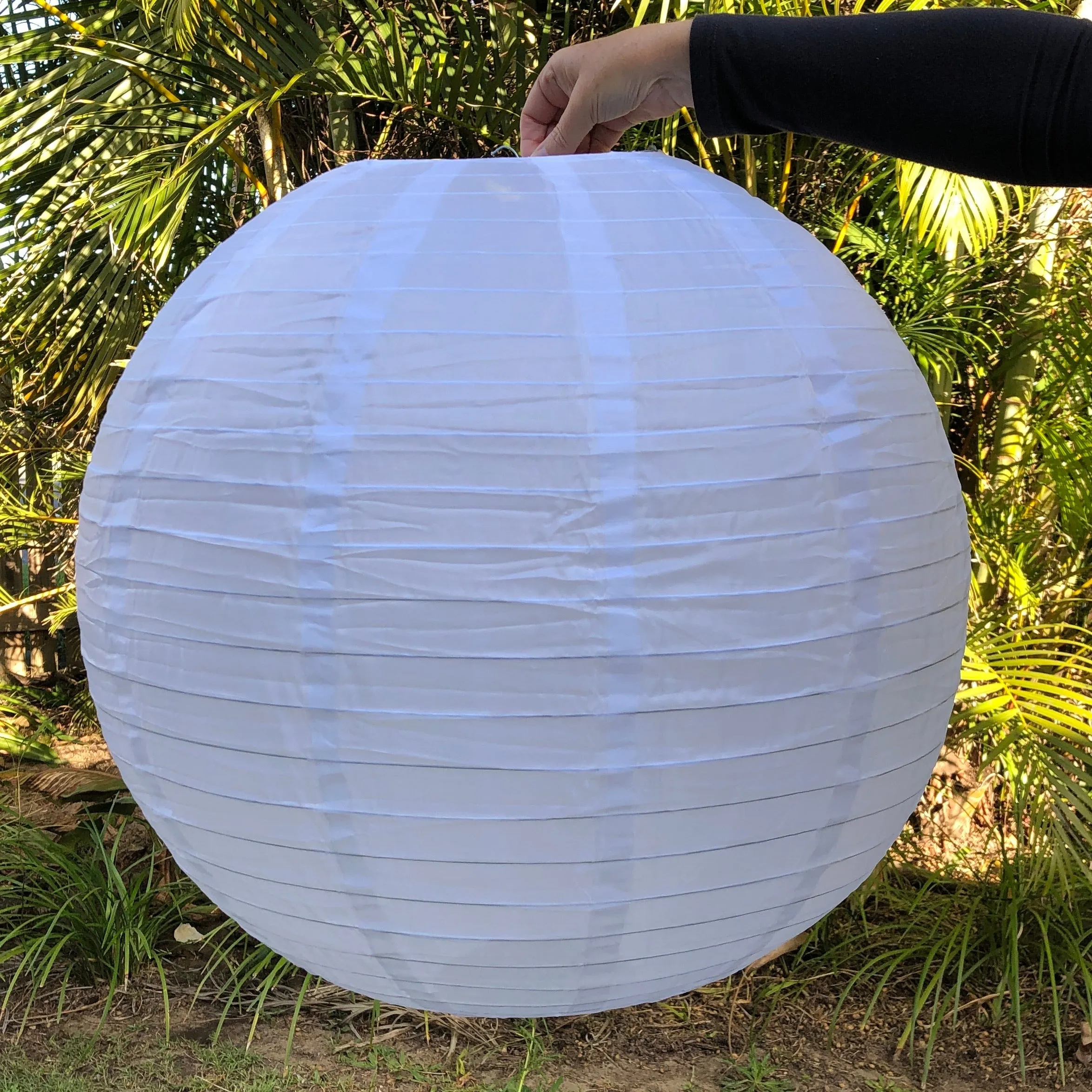 60cm White Nylon Lantern