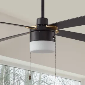 Alrich Ceiling Fan with LED Light and Pull Chain 52 Inch