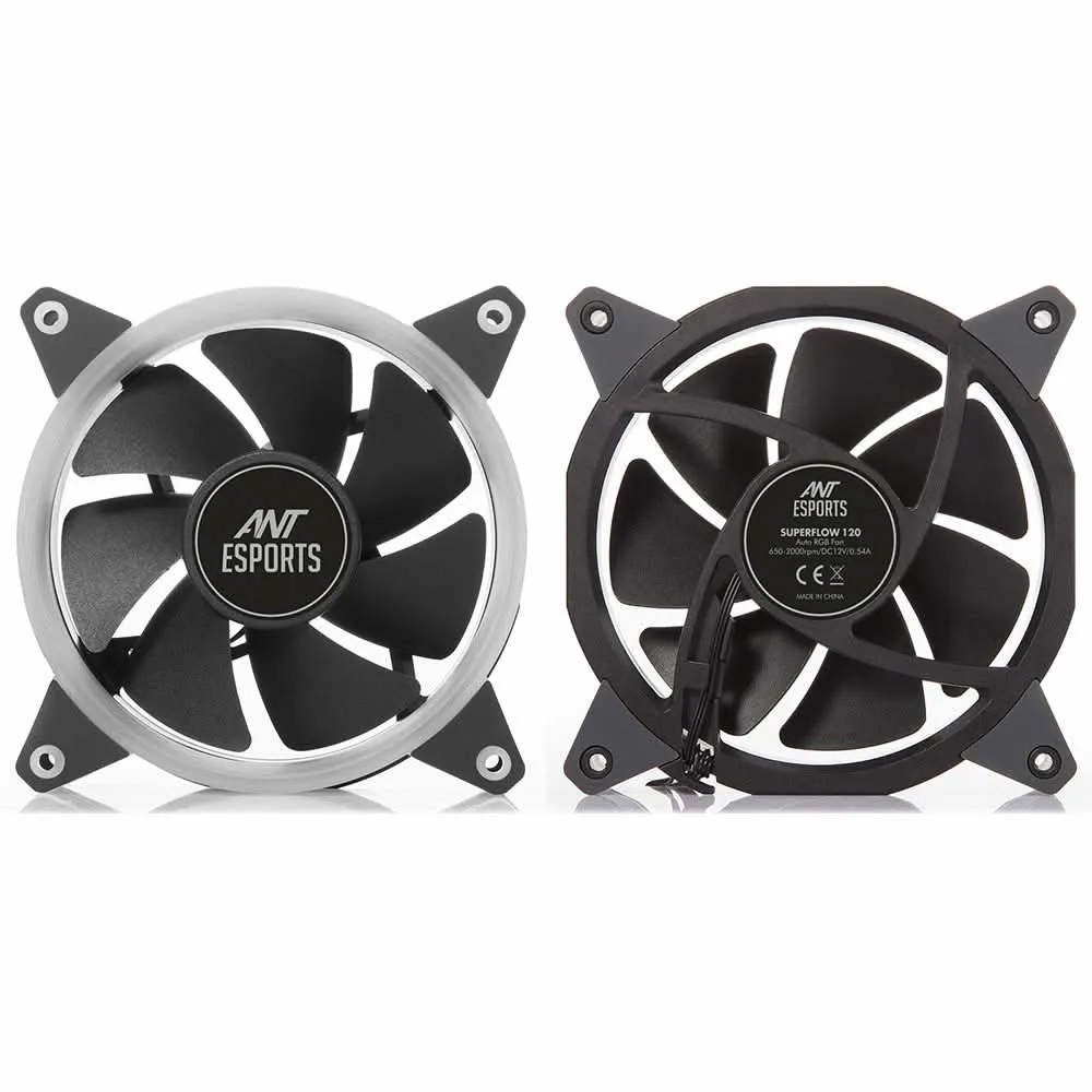 ANT ESPORTS SUPERFLOW 120 AUTO RGB CABINET FAN