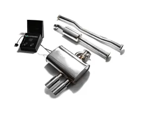 ARMYTRIX Stainless Steel Valvetronic Exhaust System Dual Chrome Silver Mini Cooper S F56 | F57 2014-2020