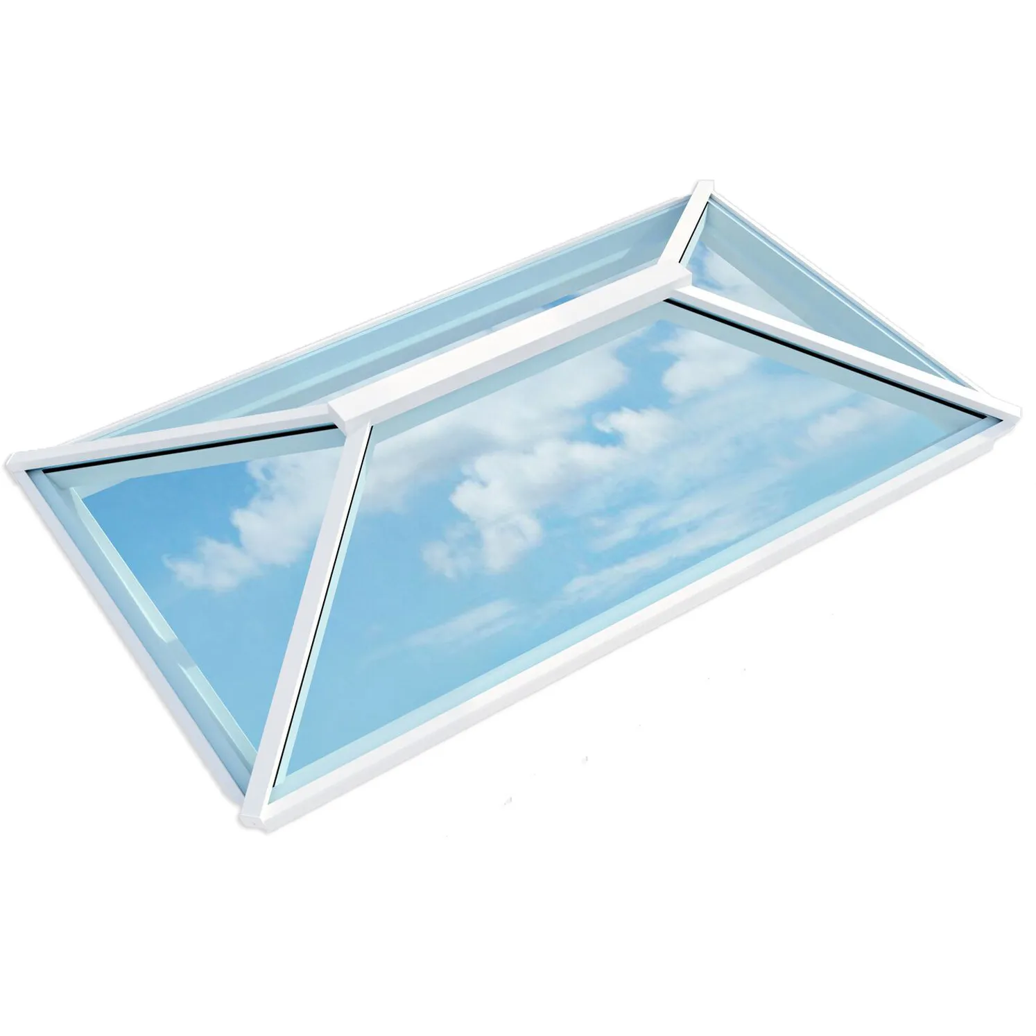 Atlas Contemporary Aluminium Roof Lantern - Active Blue Glazing