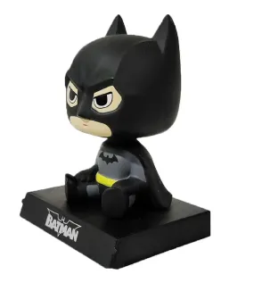 AUGEN Super Hero Batman Action Figure Limited Edition Bobblehead with Mobile Holder for Car Dashboard, Office Desk & Study Table (Pack of 1)