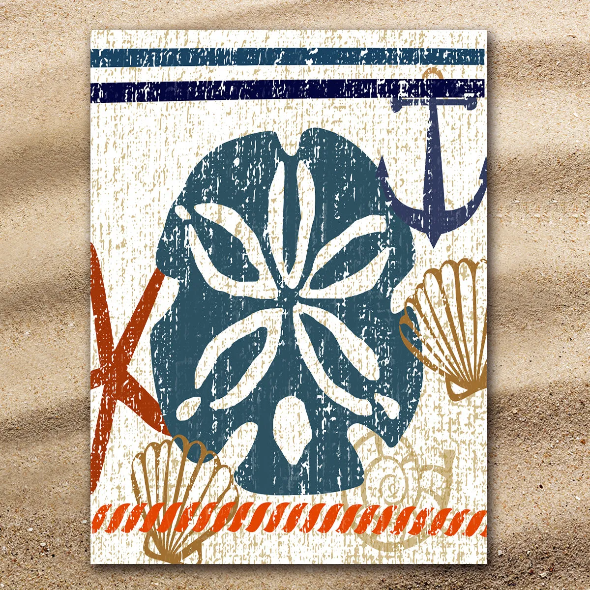 Beachy Sand Dollar Extra Large Towel