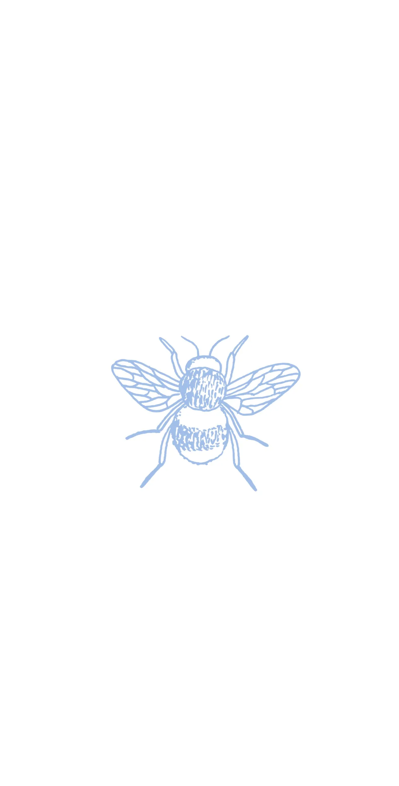 Bee French Blue - Printed Guest Towel