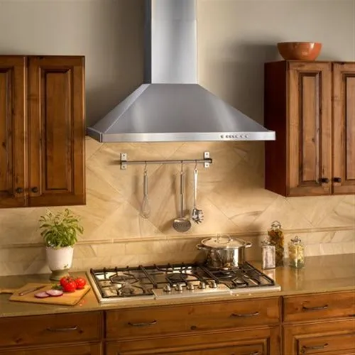 Best Range Hoods WTT32I36SB 36" Brushed Stainless Steel Wall Mount Chimney Hood With Internal 675 Max Cfm Blower