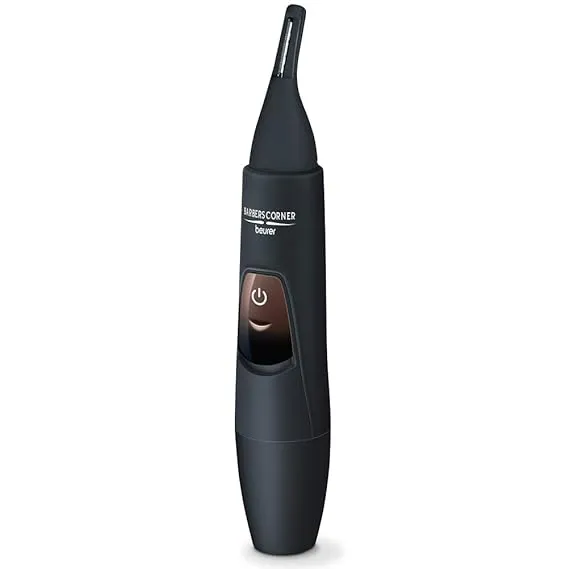 Beurer Precision Trimmer Black Two Appendices Nose And Ear Hair Removal Blades Made Of