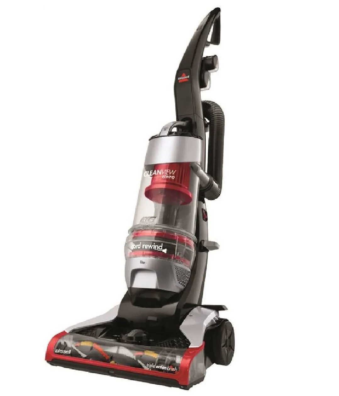 Bissell 2490 CleanView Vacuum Cleaner, Red/Silver