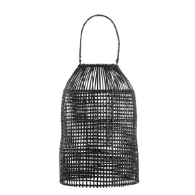 Black Rattan Lantern - Two Sizes