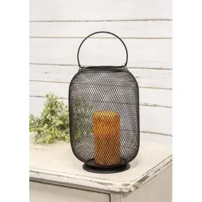 Black Wire Mesh Lantern