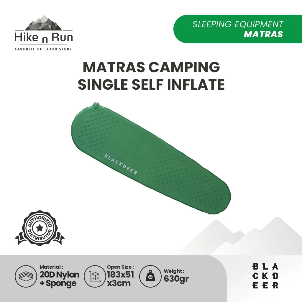 Blackdeer Matras Camping Single Self Inflate - BD12021612 / BD12021613