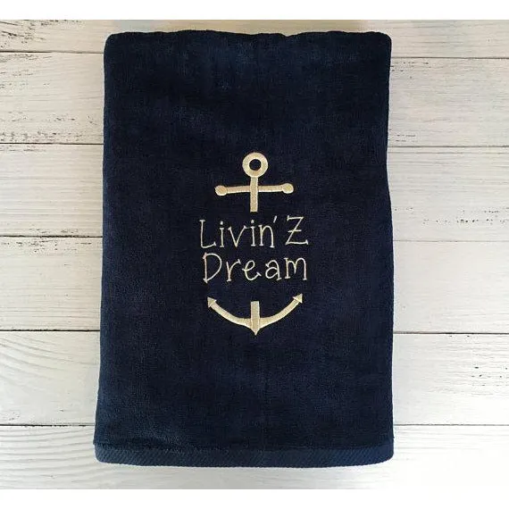 Boat Personalized Beach Towels