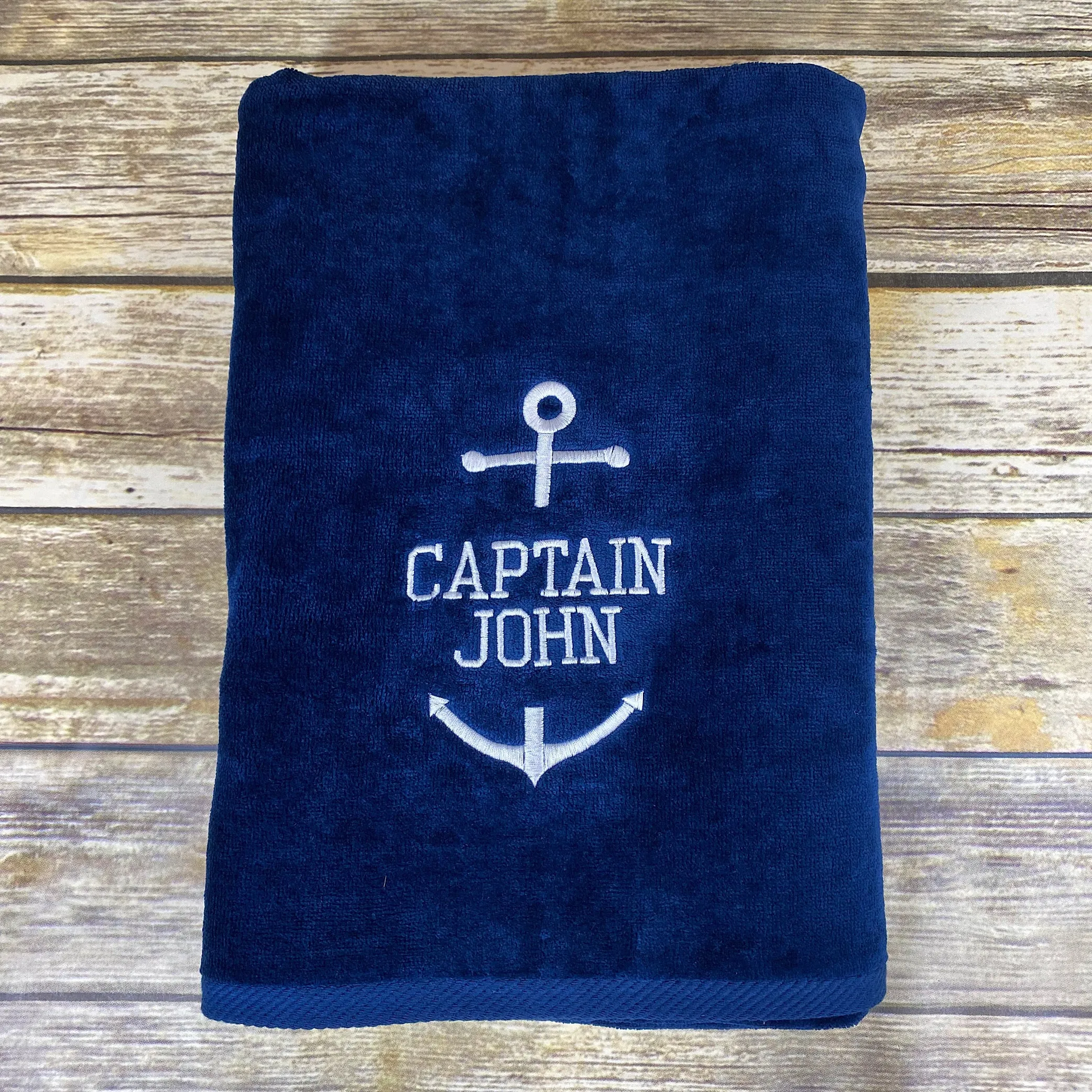 Boat Personalized Beach Towels