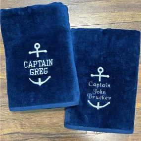 Boat Personalized Beach Towels