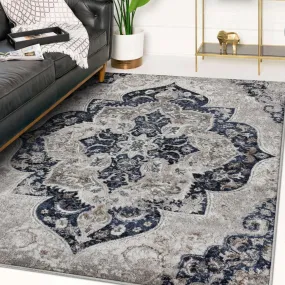 Boho Floral Medallion 7084 Area Rug