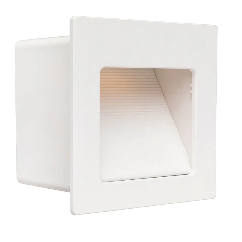 Brilliant Hensley LED Indoor Step Light - Matt White