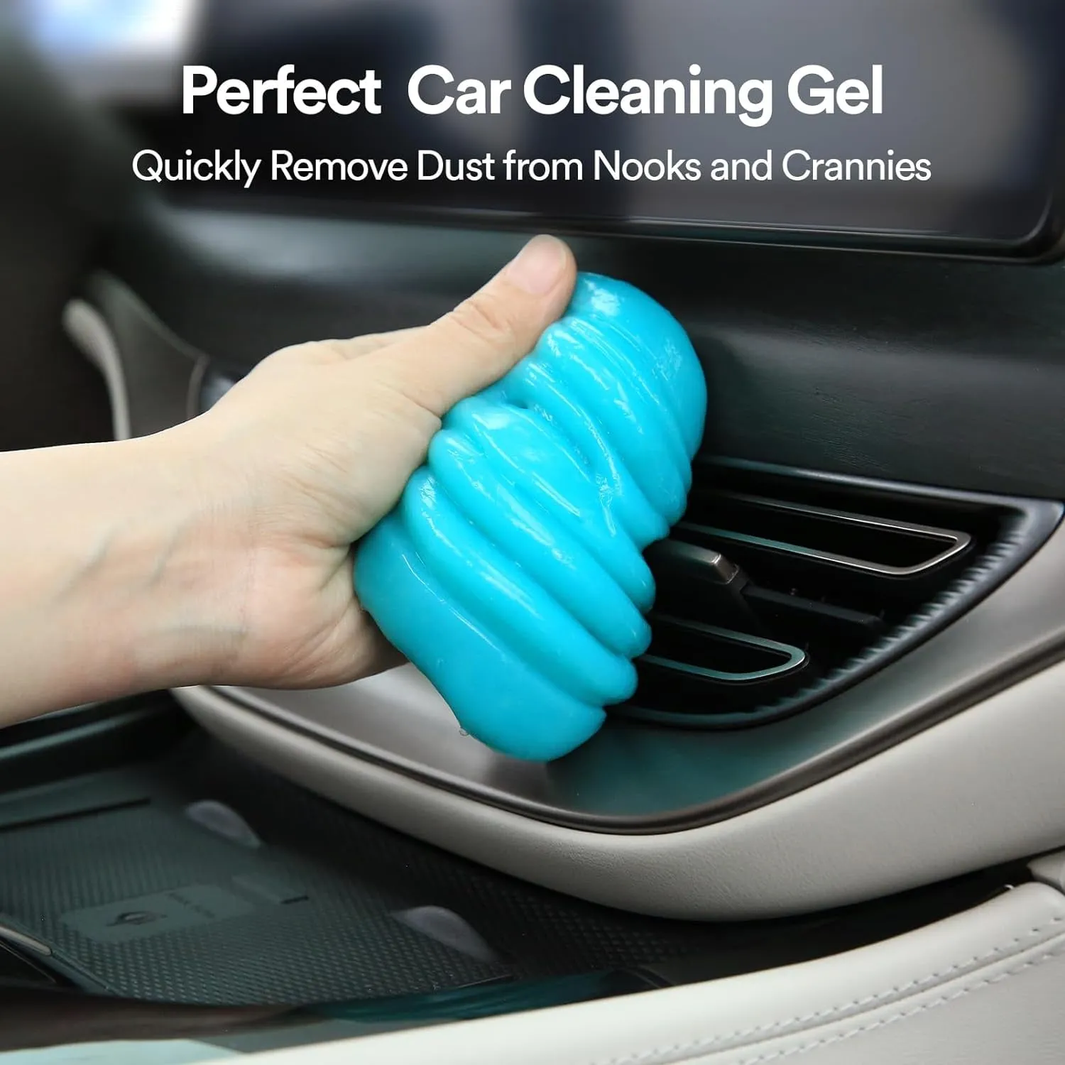 Car Cleaning Gel Car Cleaning Putty Detailing Kit Dust Slime Cleaner Auto Interior Tools Supplies Car Accessories Stocking Stuffers for Men Women Teens White Elephant Gifts Adults Christmas