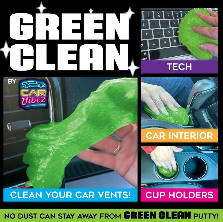 Car Putty Green Clean Car and Technology Slime