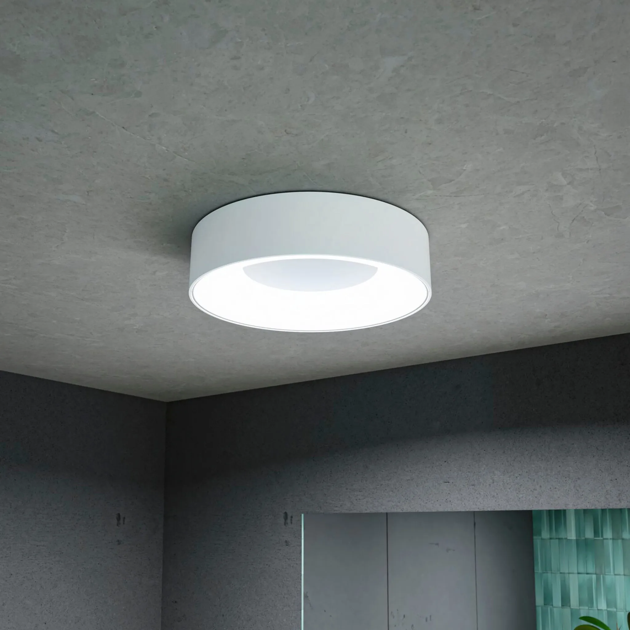 Casca 18W LED Switch 1500lm Ceiling Light in White