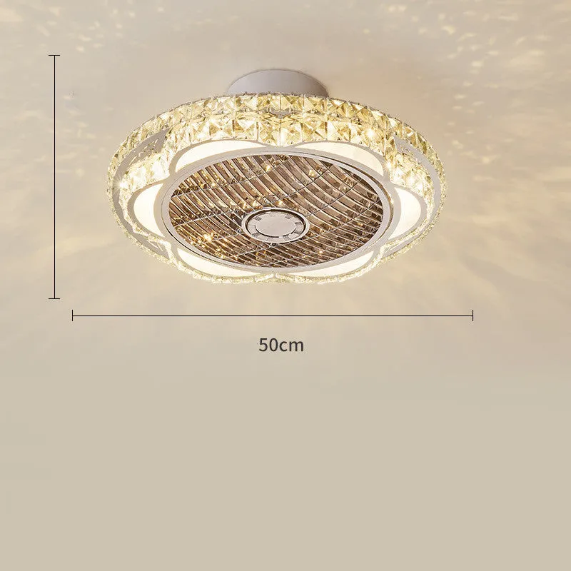 Ceiling Mounted Bedroom Dining Room Electric Fan Lamp