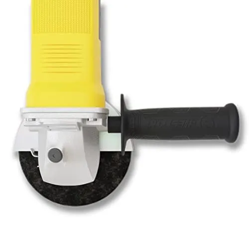 Cheston Angle Grinder for Grinding, Cutting, Polishing (4 inch-100mm), 720W Yellow Grinder Machine with Auxiliary Handle   5 Meter Extension 2 Pin Cord Upto 1000W