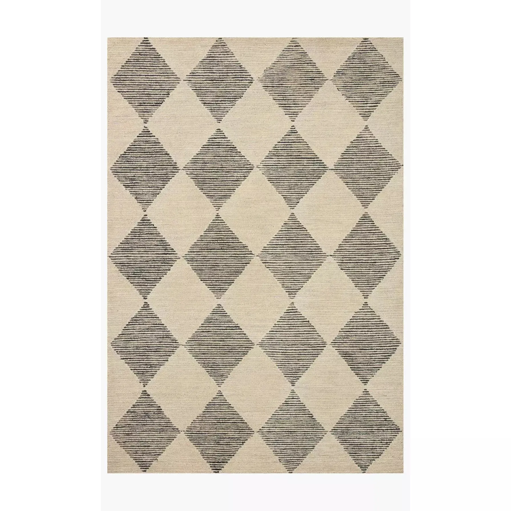 Chris Loves Julia Francis Beige/Charcoal Rug