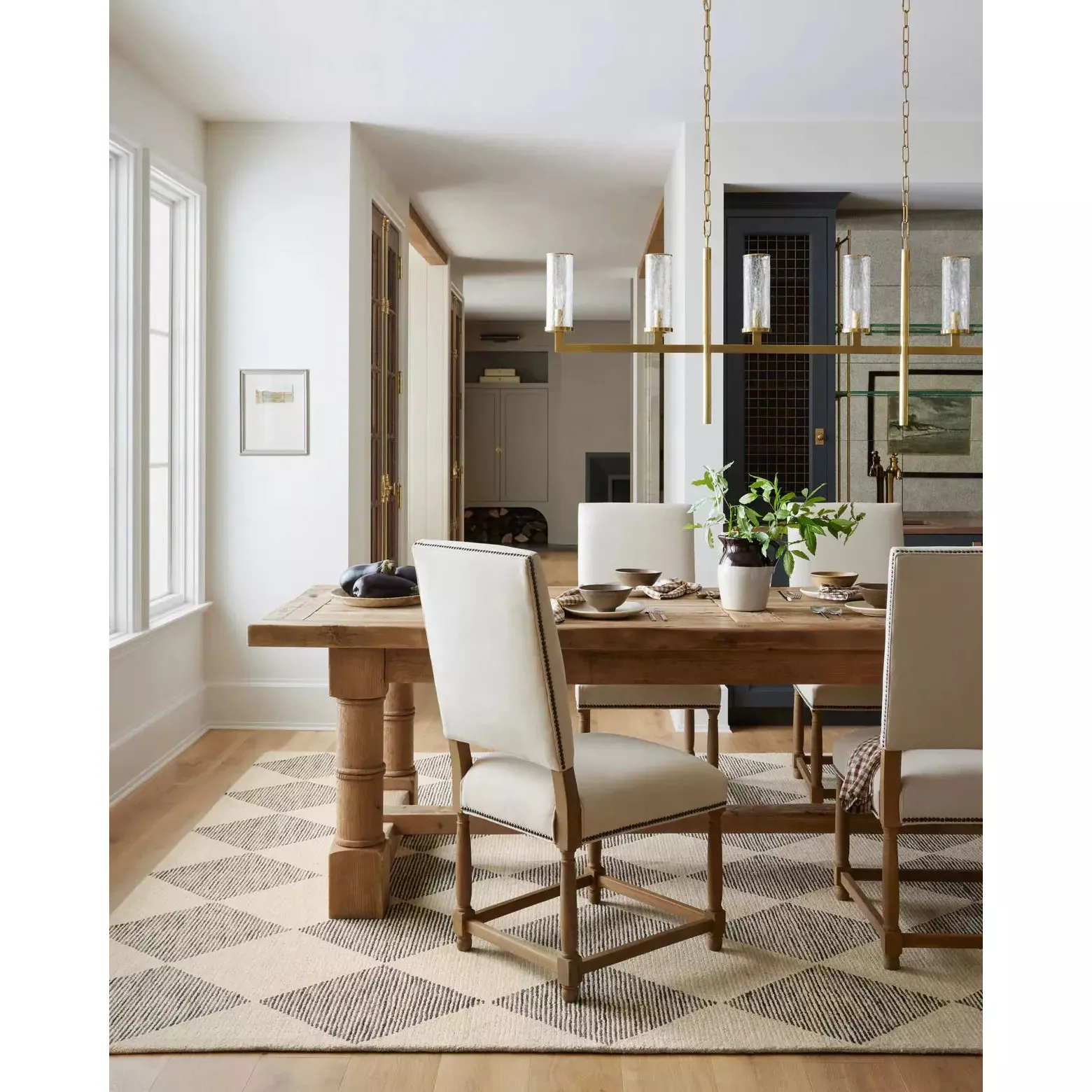 Chris Loves Julia Francis Beige/Charcoal Rug