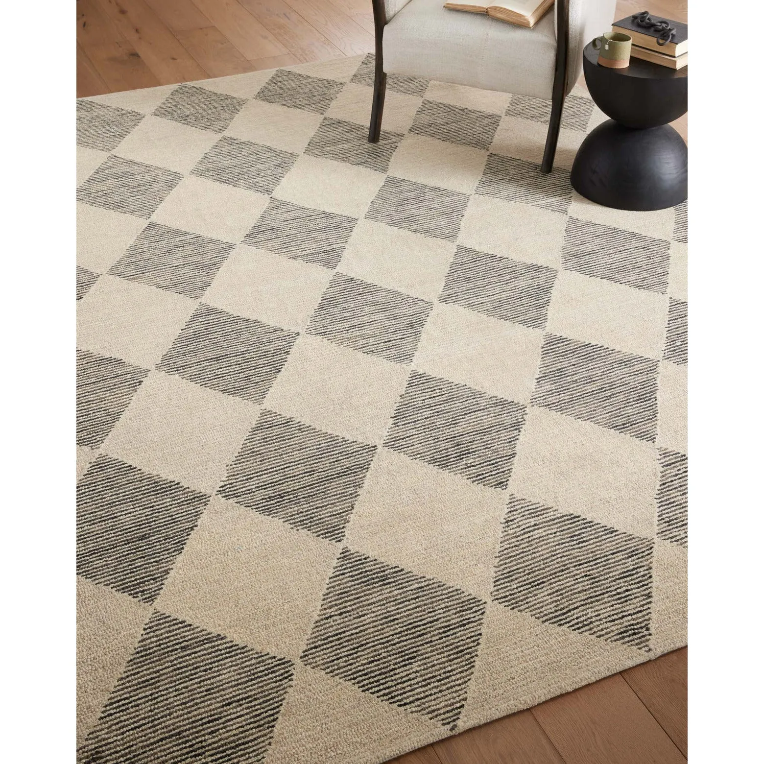 Chris Loves Julia Francis Beige/Charcoal Rug