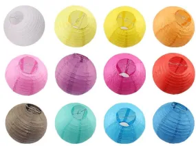 Colorful Paper Lanterns 8 Inches