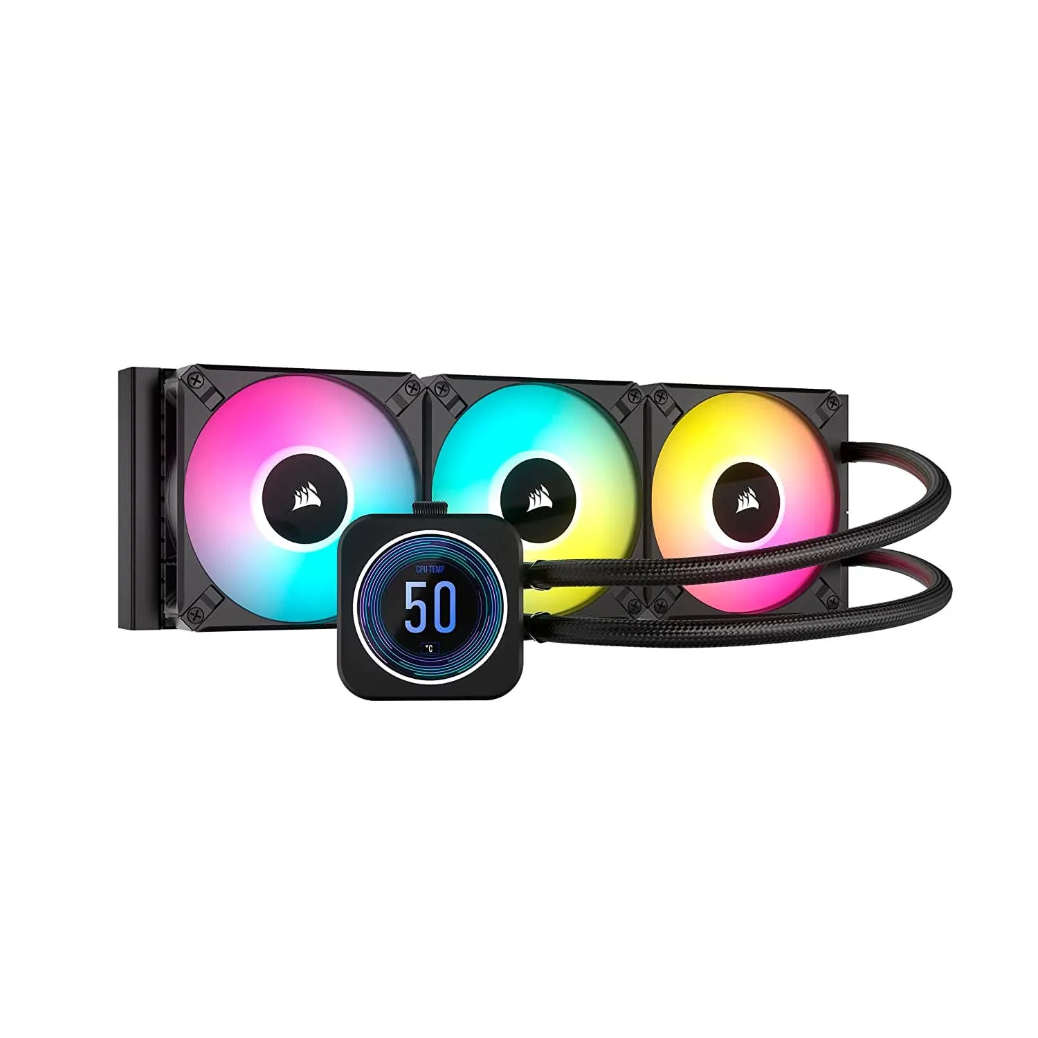 CORSAIR ICUE H150I 360MM ELITE LCD XT AIO LIQUID COOLER BLACK