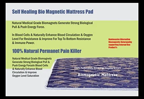 Cotton Double Bed Bio Magnetic Mattress Protectors (5x6 feet) Gray