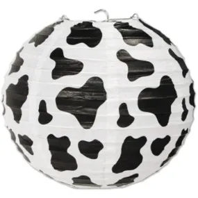 Cow Print Paper Lanterns (3/Pkg 9 ½")