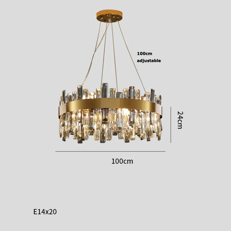 Crystal Chandelier Living Room Lights Simple