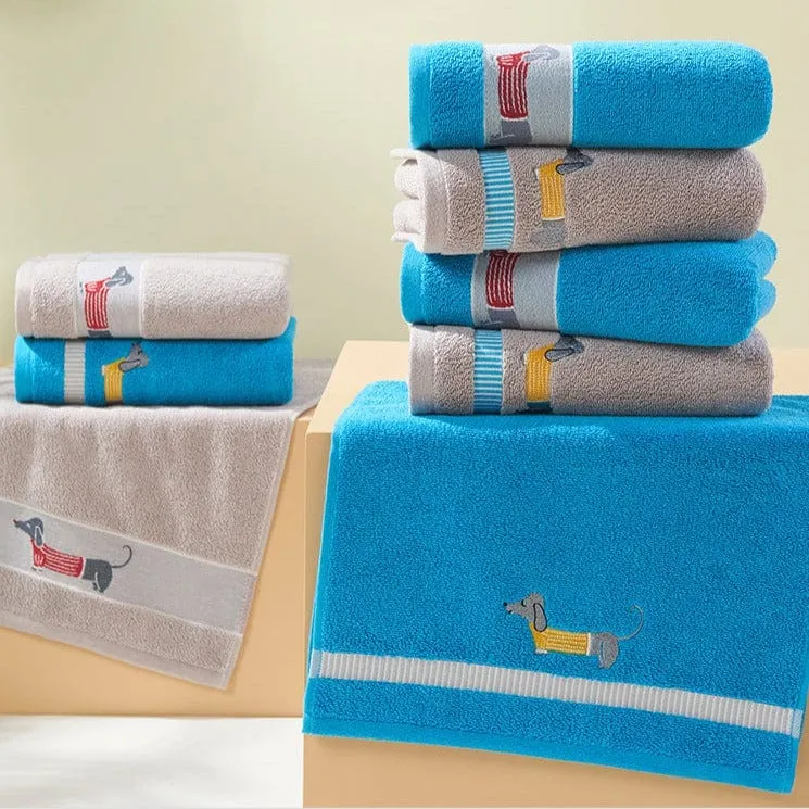 Dachshund Bath Towels