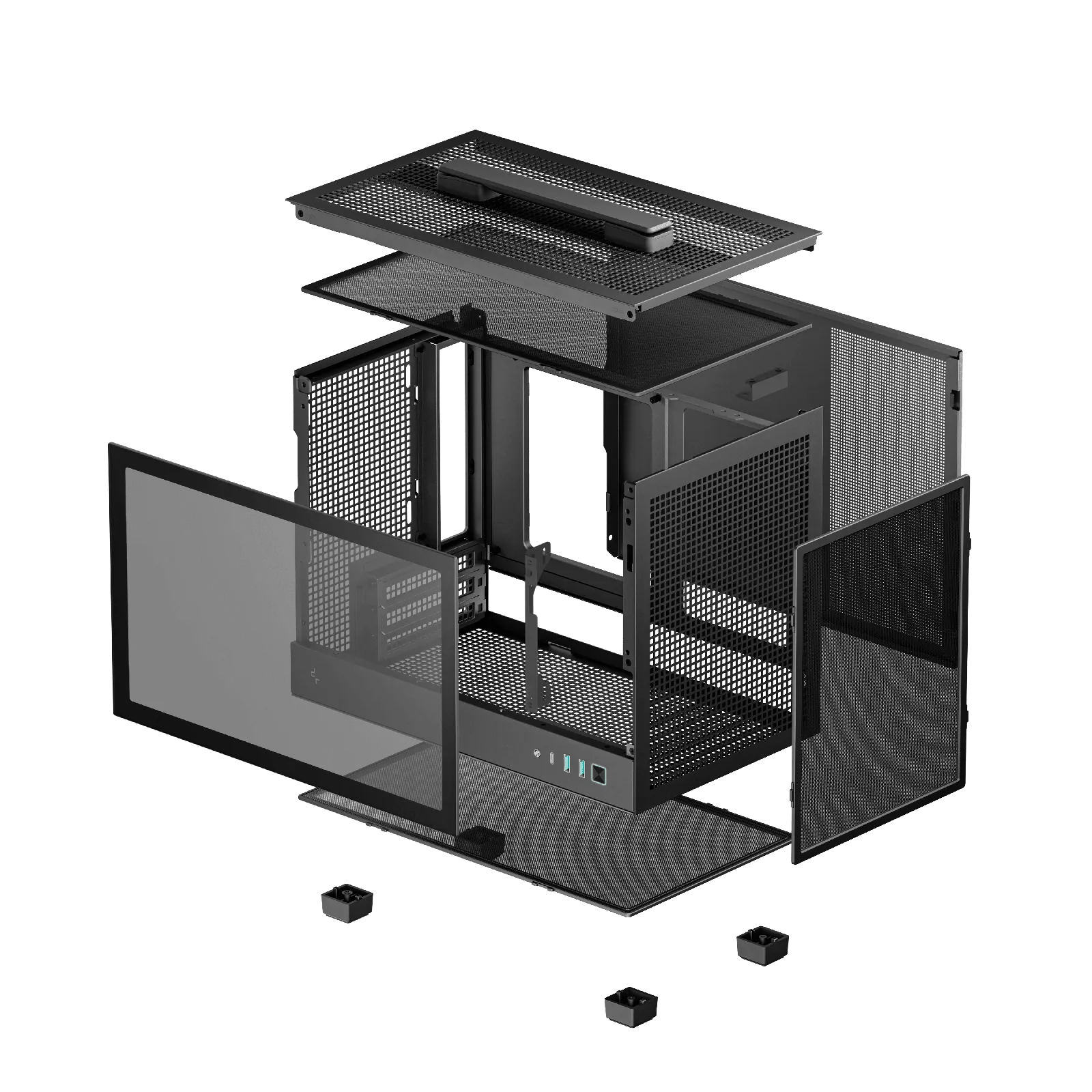 Deepcool CH160 Black Mini ITX PC Case - Grade A