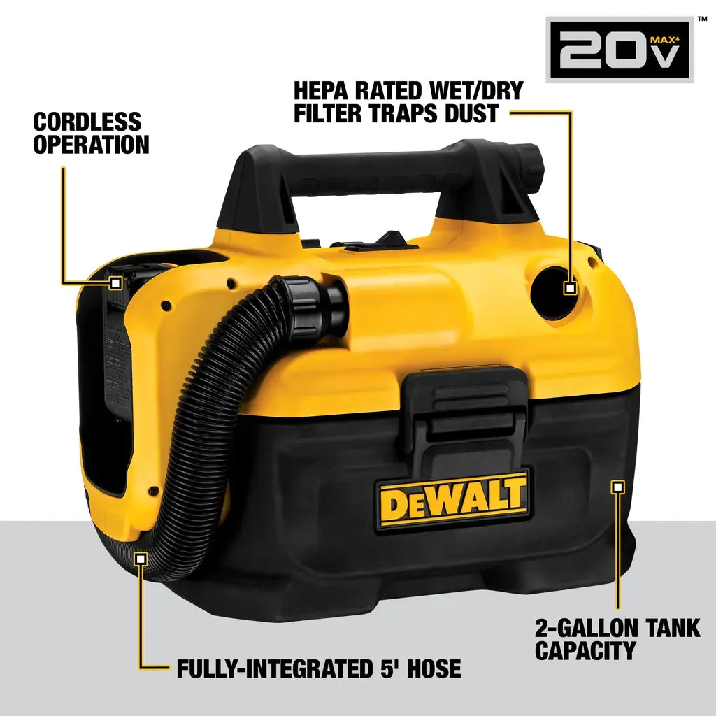 DeWalt 18/20V MAX* Cordless Wet-Dry Vacuum