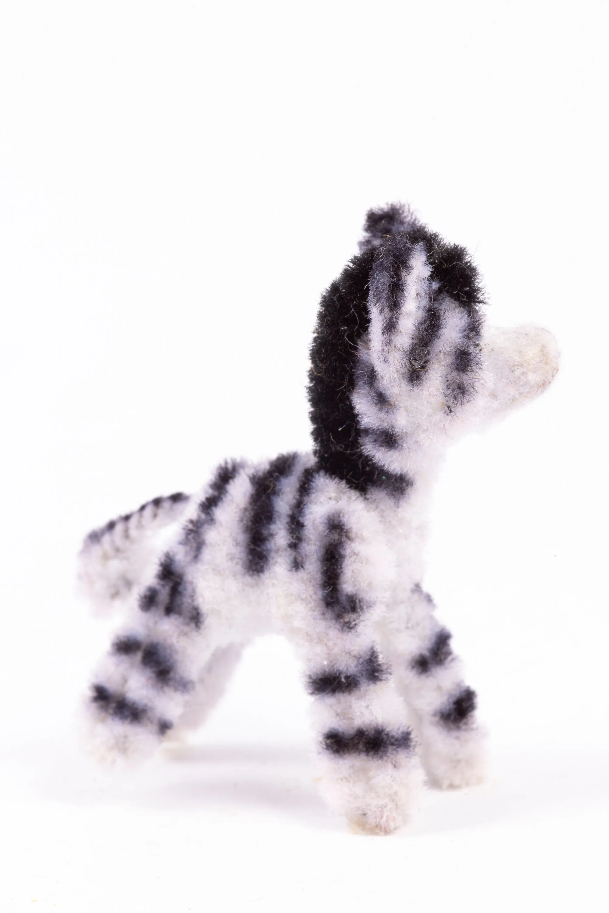 Dollhouse Miniature ~ Handmade Pipe Cleaner Zebra Doll - From Ursula Sauerberg Estate