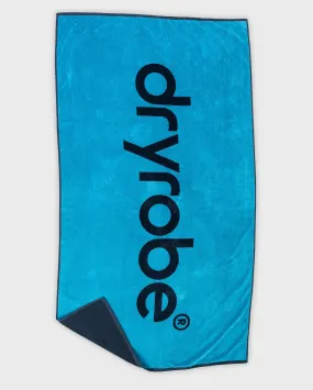 Dryrobe Beach Towel - Blue/ Charcoal Grey