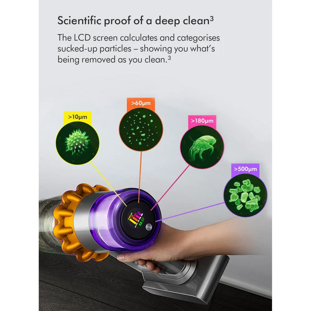 Dyson V15 Detect Absolute Cordless Vacuum Cleaner with Advanced Cleaning Accessory Kit V15-2024KIT