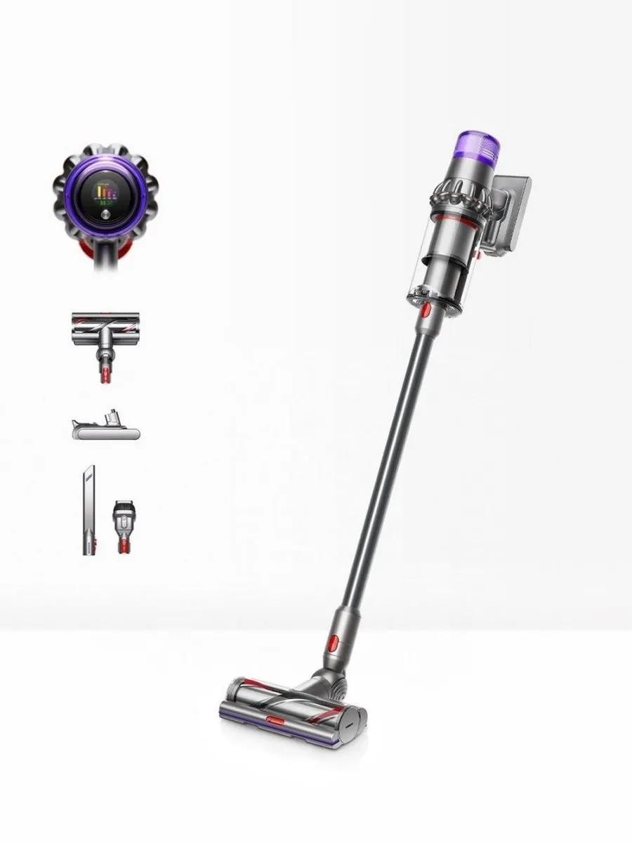 Dyson V15 DETECT Cordless Stick Vacuum Cleaner  Silver up to 60 minutes