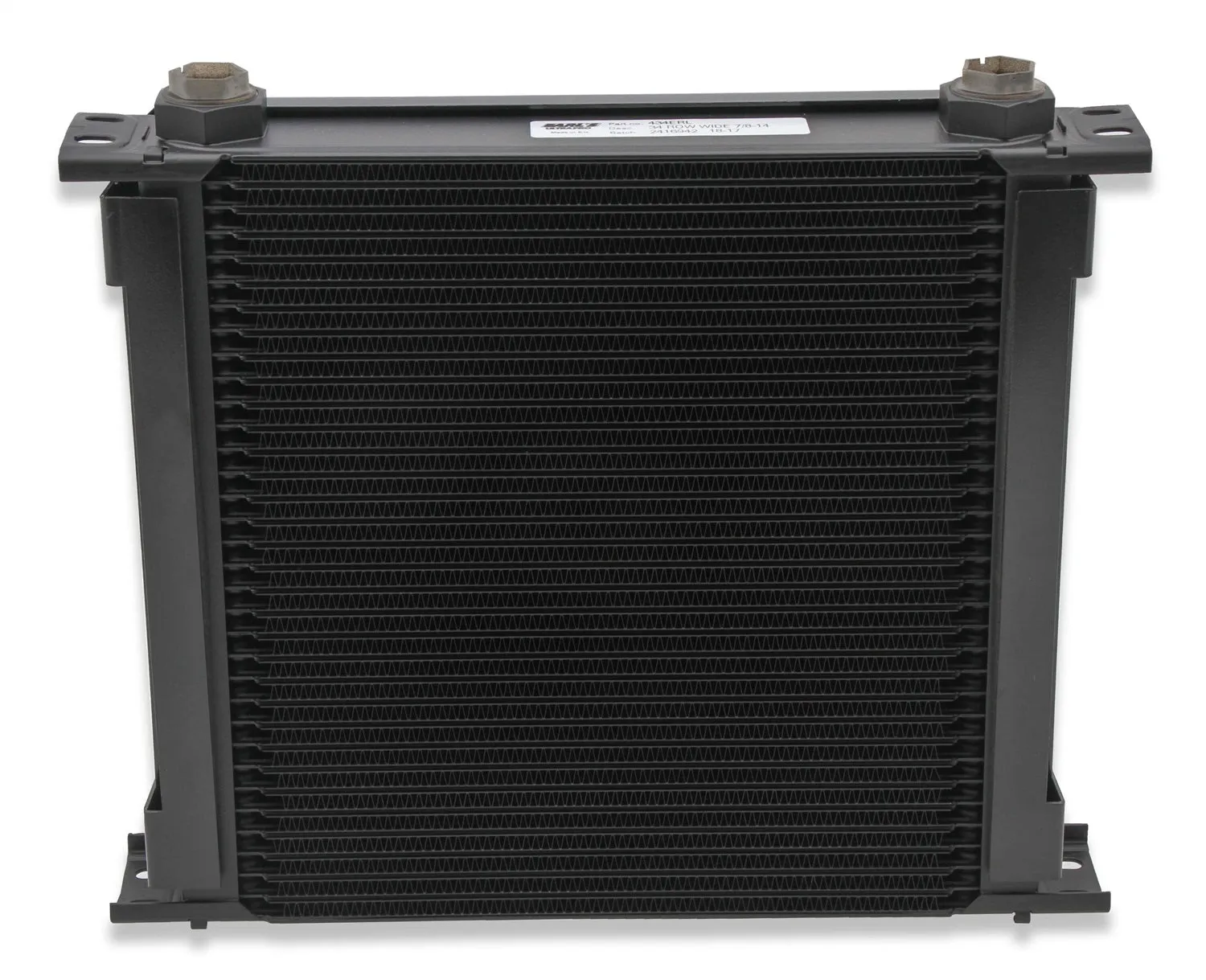 Earl's Performance FP434ERL UltraPro Oil Cooler; Black; 34 Row; w/Fan Pack; -10AN Female; Wide;