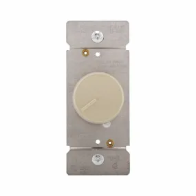 Eaton Wiring Devices RI06PL-V-K Rotary Dimmer, 120 V, 600 W, Halogen, Incandescent Lamp, 3-Way, White