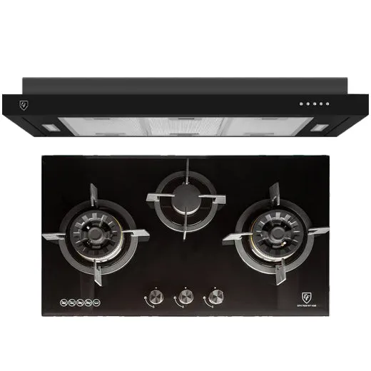 EFCH9202TBK 90CM HOOD & EFH7635 78CM GAS HOB   OPTIONAL BOAE63A OVEN